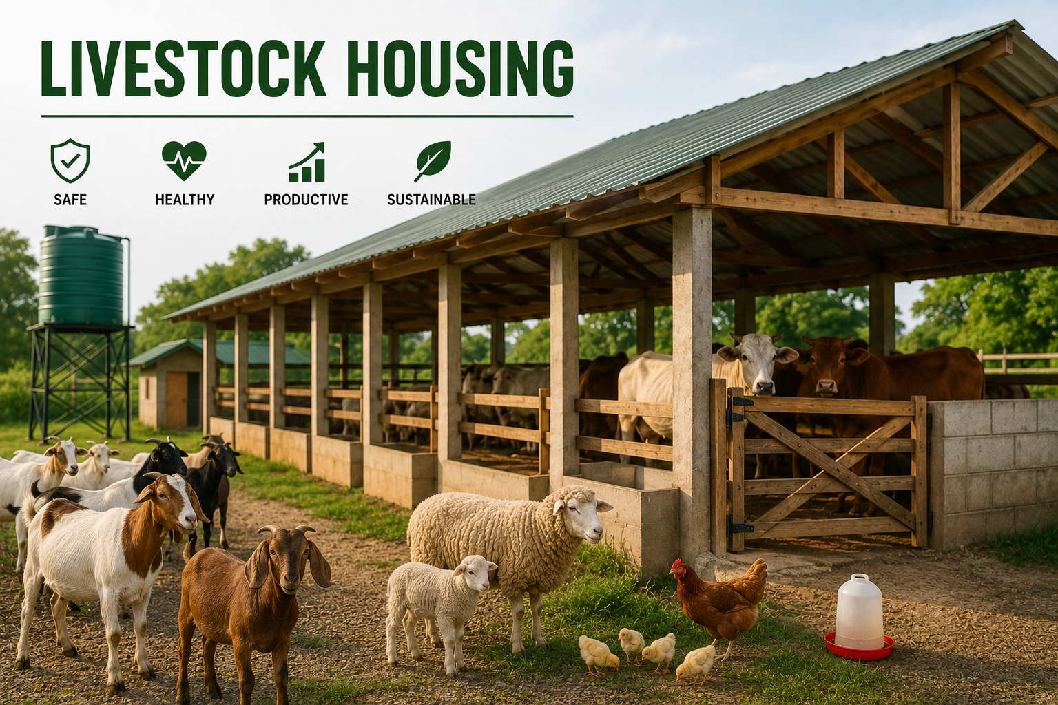 Livestock Housing: Building Safe, Healthy, and Productive Animal Shelters